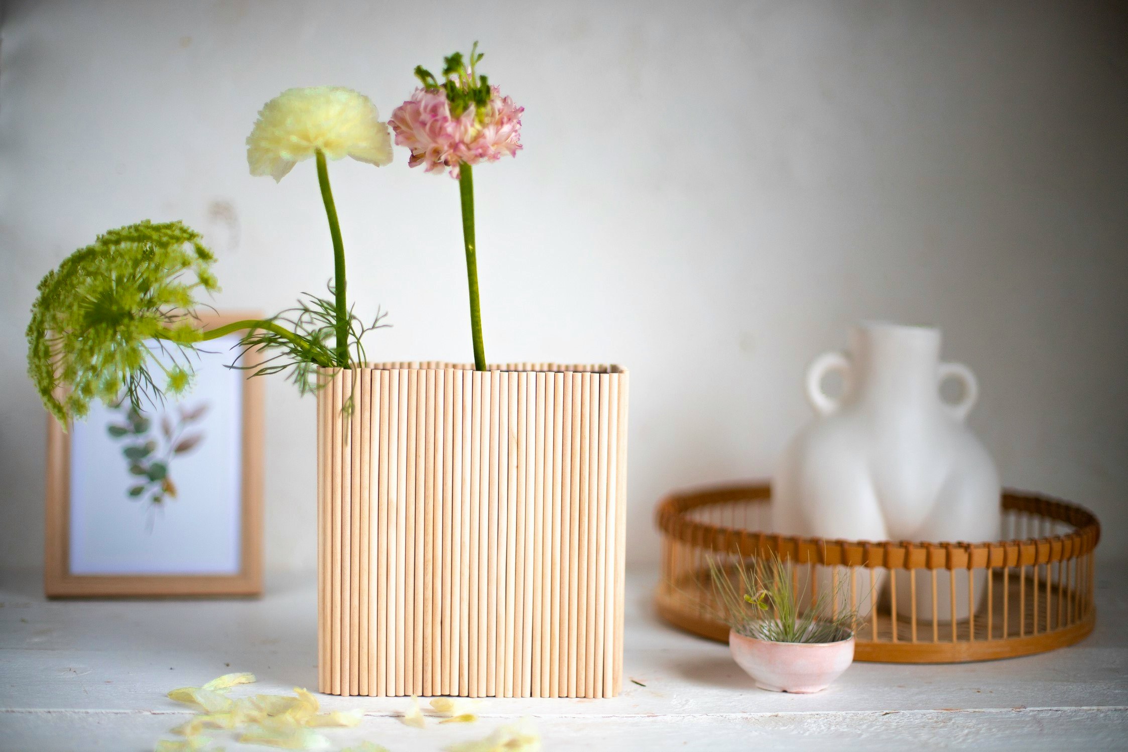 Diese trendige Vase war vorher eine BIO PLANÈTE Geschenkbox Diese trendige Vase war vorher eine BIO PLANÈTE Geschenkbox